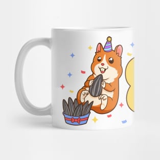 I am 8 with hamster - kids birthday 8 years old Mug